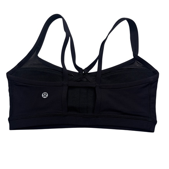 Lululemon | Black Strappy Back Sports Bra | Size 6 - Picture 5 of 6